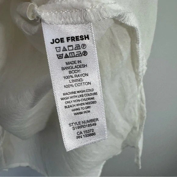 Joe Fresh Floral Spring Midi Skirt Womens L Cream Pastel Easter Church Pretty - Picture 10 of 10